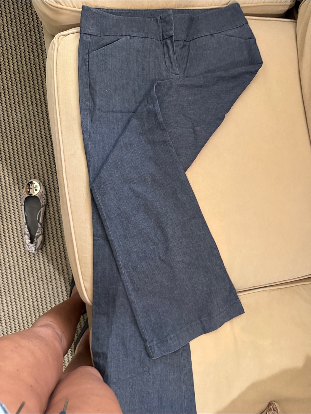 Theory Black High-Waist Trousers
